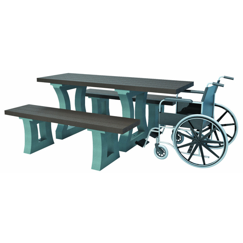 direct urbain table pique nique PMR Zibal